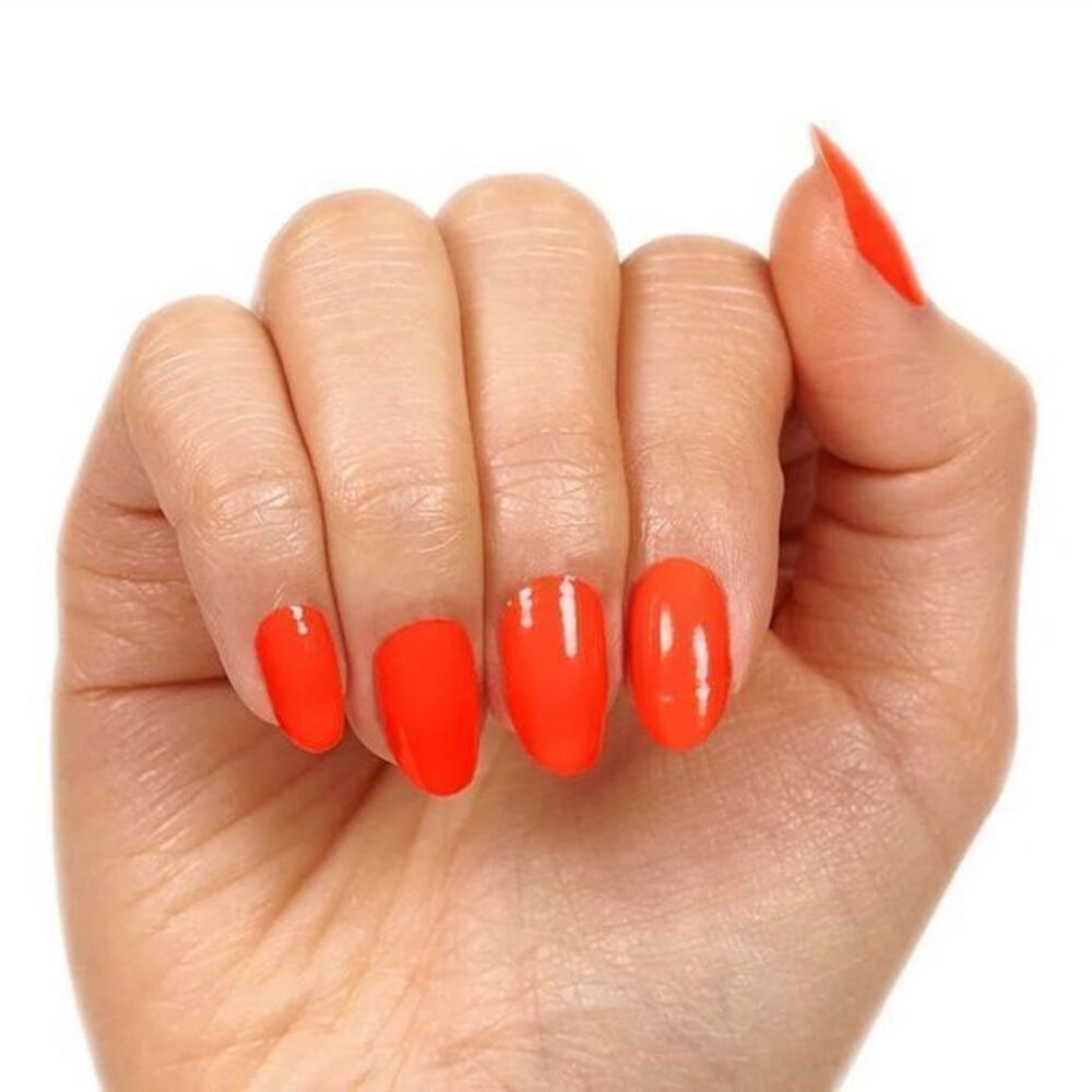 Color Street, “High Voltage” an electric neon Orange, neon finish.